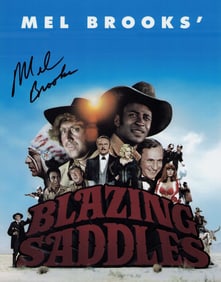 Mel Brooks Blazing Saddles signed 11x14 photograph
