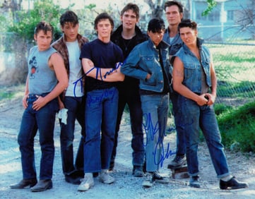 Outsiders cast signed 11x14 photograph