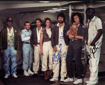 ALIEN partial cast signed 11x14 photograph