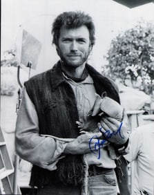 Clint Eastwood signed 11x14 western photograph