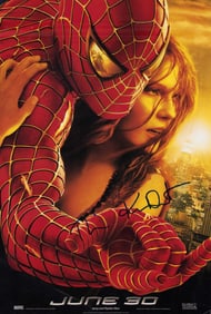 Spiderman original rare premiere poster cast signed