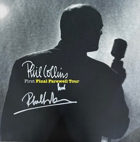 Phil Collins signed farewell concert program