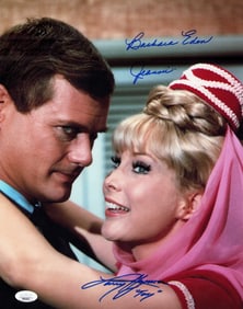 I Dream of Jeannie cast signed 11x14 photograph