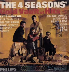 Four Seasons LP signed by Frankie Valli