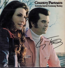 Conway Twitty and Loretta Lynn signed LP