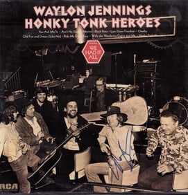 Waylon Jennings signed LP