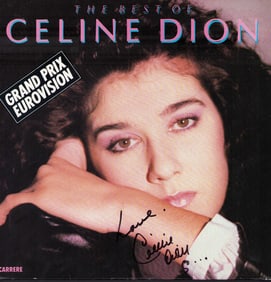 Celine Dion signed LP