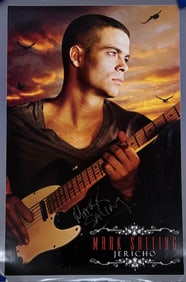 Mark Salling rare poster signed