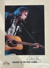 Neil Young signed and numbered lithograph