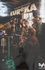 Eureka cast signed Tv series poster