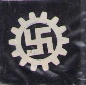 Aluminum Labor Party Nazi pin
