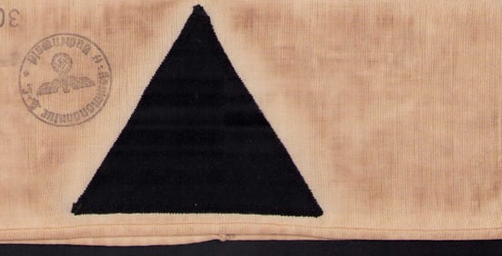 Black Triangle rare Nazi armband