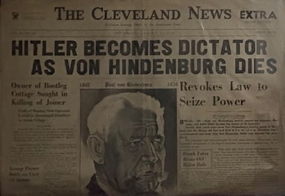 WWII original newspaper