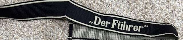 Der Furher embroidered ribbon