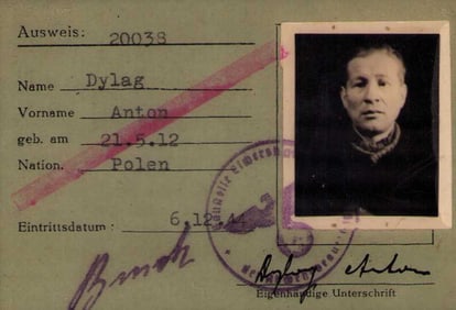 Rare Nazi laminated ID card