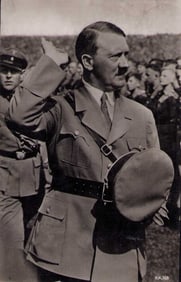 Rare Postally send Hitler photo postcard