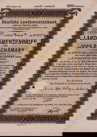 1000 Reischmarks Bond 1939
