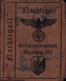 Nachigall Schutzmannschaft Batallion 201 ID card