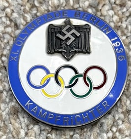 A one of a kind 36 Olympics pin