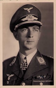 Werner Molders signed photograph