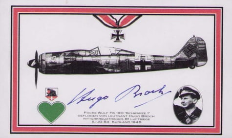 Hugo Broch signed photograph