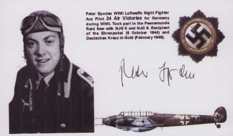 Peter Spoden signed photograph