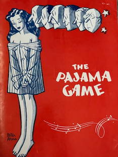 The Pajama Game program signed: Signed inside by Fran Warren, Larry Douglas the two main stars also by Buster West and TEN others all by their images Owen Martin beverly Dixon Jack Straw Maurguritte Shaw pat Stanley Fred Irving Lewi