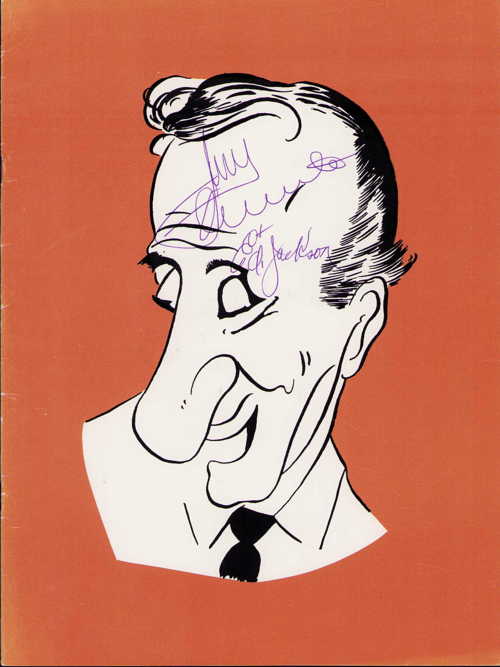 Jimmy Durante signed program (1 of 1)