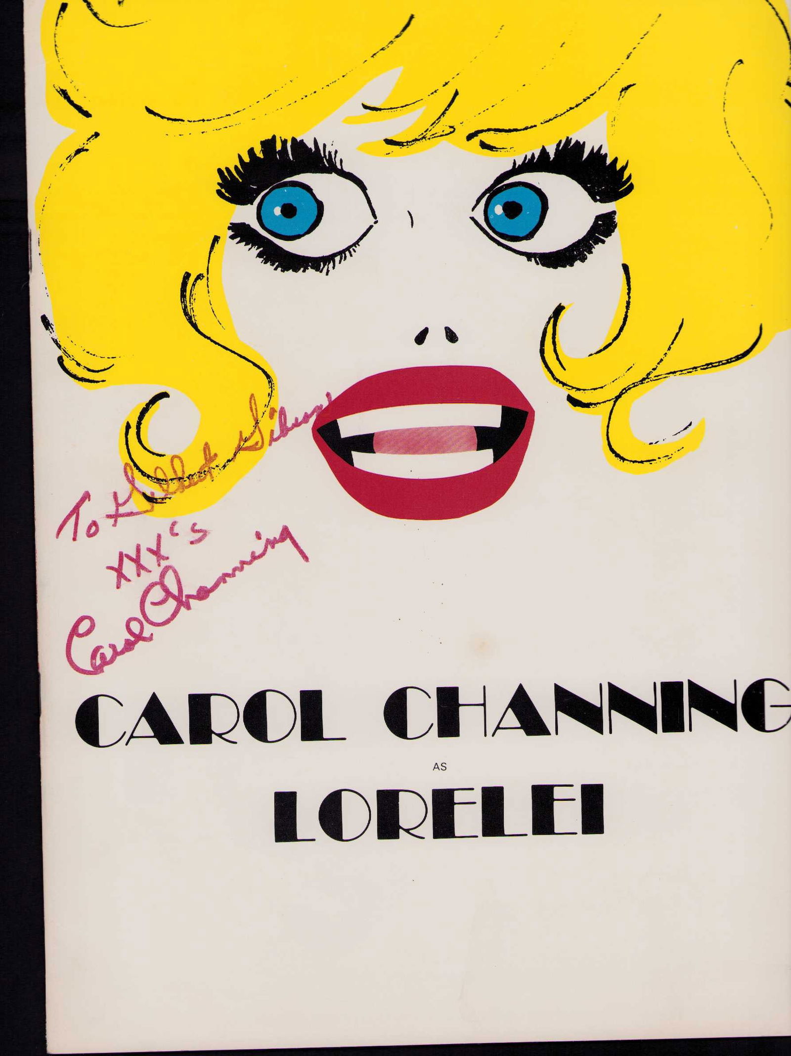 Lorelei signed Carol Channing Program (1 of 1)