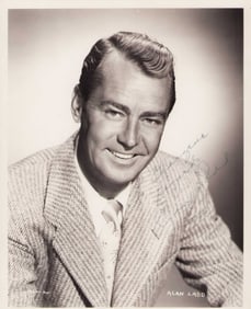 Alan Ladd signed photograph