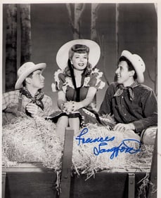 Frances Langford signed photograph