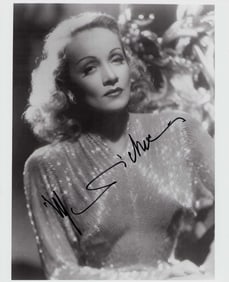 Marlene Dietrich signed photograph