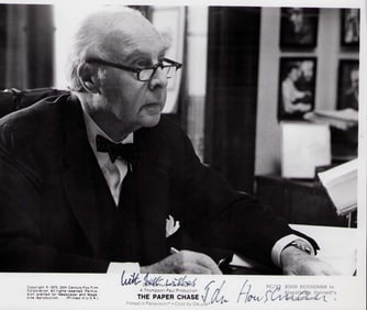 John Houseman signed photograph