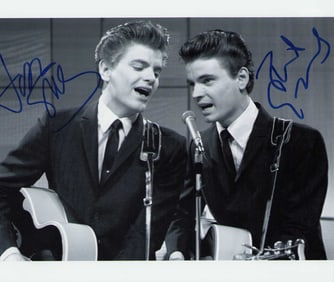 Everly Brothers signed photograph