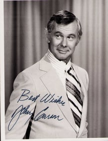 Johnny Carson signed photograph