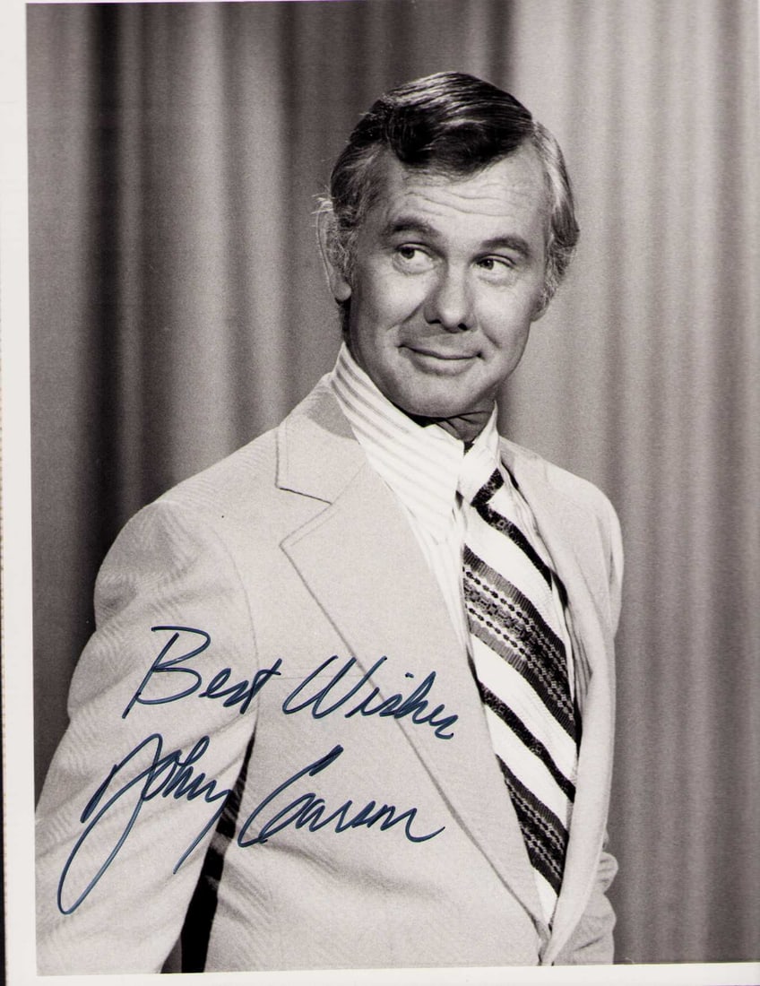 Johnny Carson signed photograph (1 of 1)