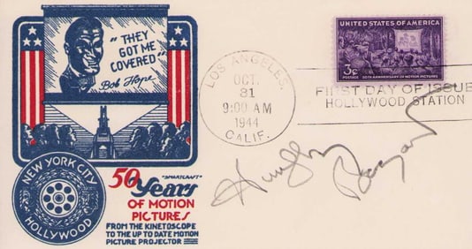 Humphrey Bogart signed FDC