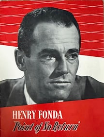 Point of No Return signed Henry Fonda program