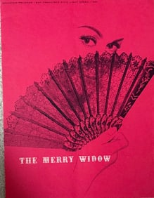 The Merry Widow signed program