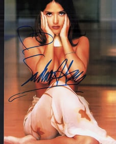 Salma Hayek sexy signed photograph