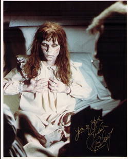 Linda Blair Excorcist signed photograph: From the Excorcist as Regan signed at convention for a fee Certificate of AuthenticityEVERY item in this auction comes with at minimum a full illustrated serial numbered COA signed by the worlds