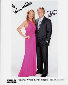Wheel of Fortune hosts signed photograph