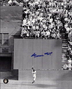 Willie Mays signed photograph: A great signed 8x10 by the baseball GOAT with his own personal hologram on it from the signing Certificate of AuthenticityEVERY item in this auction comes with at minimum a full illustrated serial num