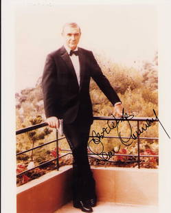 Sean Connery signed James Bond photograph: An in person vintage signed 8x10 as James Bond Certificate of AuthenticityEVERY item in this auction comes with at minimum a full illustrated serial numbered COA signed by the worlds leading authentic