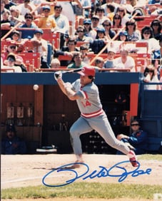 Pete Rose signed photograph