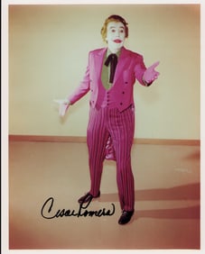 Cesar Romero signed Batman photograph