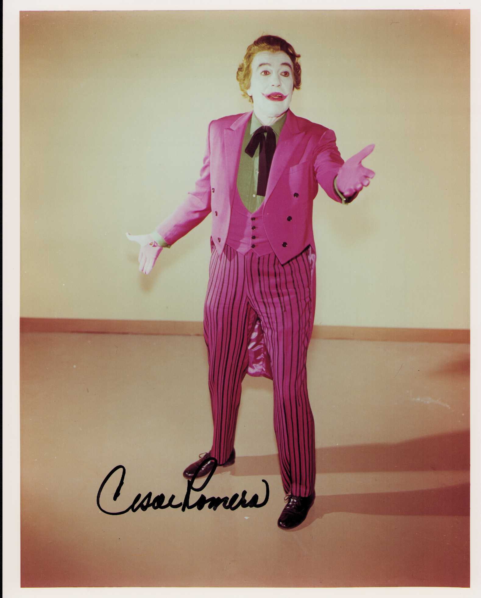 Cesar Romero signed Batman photograph (1 of 1)