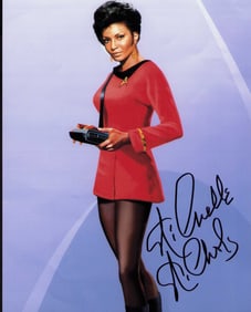 Nichelle Nichols Star Trek signed photograph