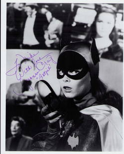 Yvonne Craig Batman signed photograph: A vintage Batman Tv still as Batgirl signed by deceased actress Certificate of AuthenticityEVERY item in this auction comes with at minimum a full illustrated serial numbered COA signed by the worlds