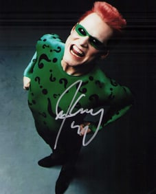 Jim Carrey Batman signed photograph